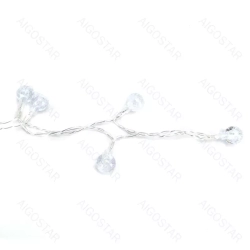 Lampki choinkowe małe kulki 100 LED na 3 baterie AA Multikolor 10 m